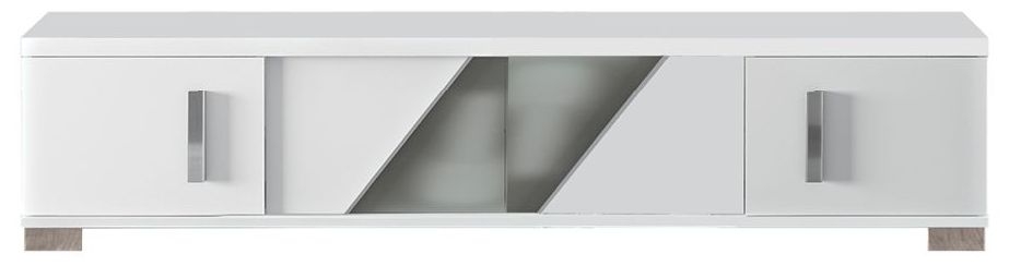 Status Lisa Day White High Gloss Italian Tv Unit 202cm With Storage For Television Upto 80inch Plasma Assembled