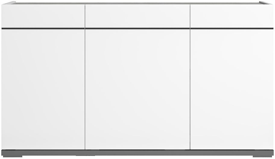 Status Mara Day White Italian Buffet Sideboard 140cm With 3 Door