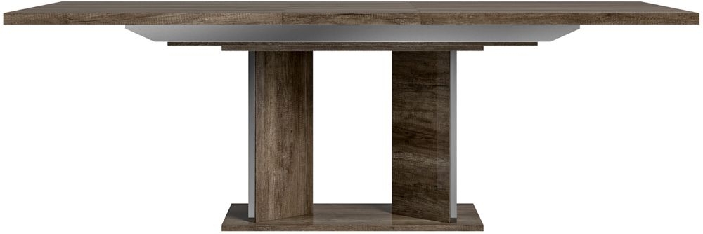 Status Medea Day Vintage Oak Italian Dining Table 180cm To 225cm Extending Rectangular Top