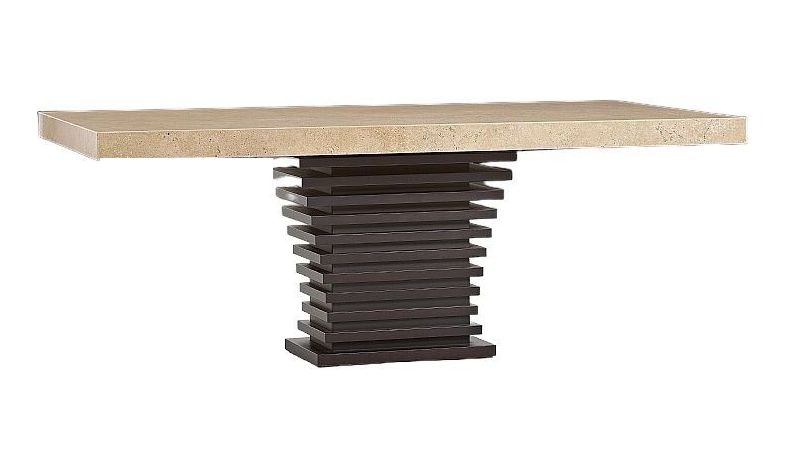 Stone International Ark Dining Table Marble And Wenge Wood