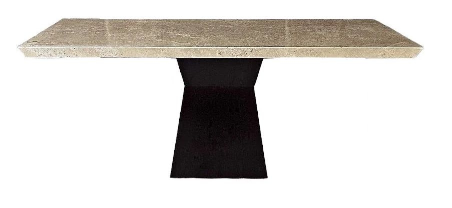 Stone International Clepsy Dining Table Marble And Wenge Wood