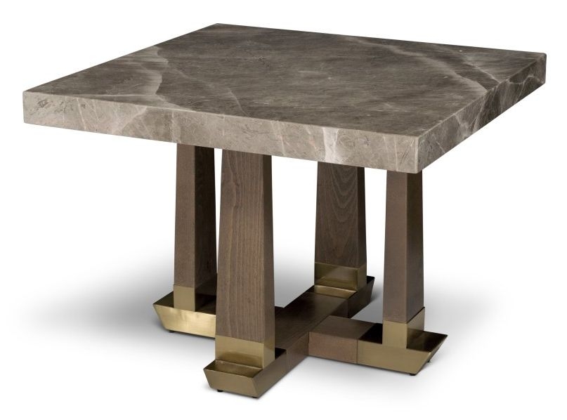 Stone International Daytona Marble And Wood Lamp Table