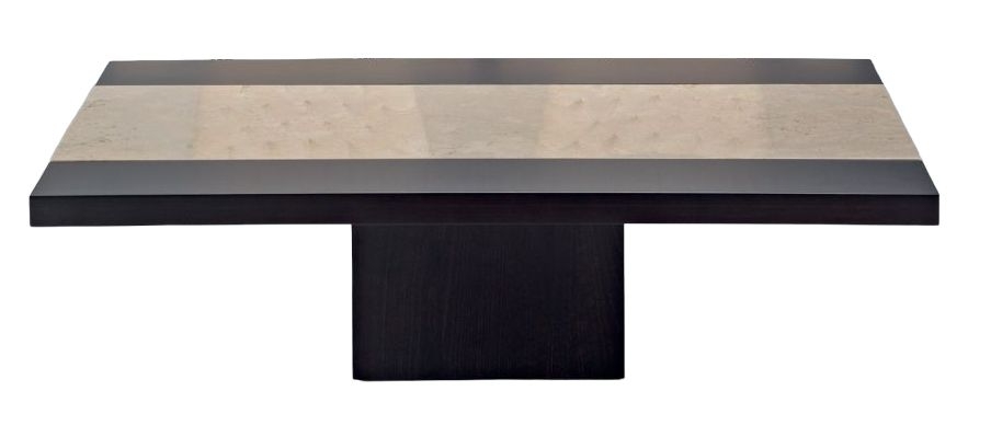 Stone International Hermes Coffee Table Marble And Wenge Wood