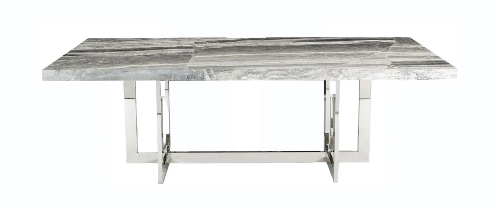 Stone International Horizon Marble And Metal Dining Table