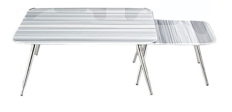 Stone International Livia Marble Square Coffee Table
