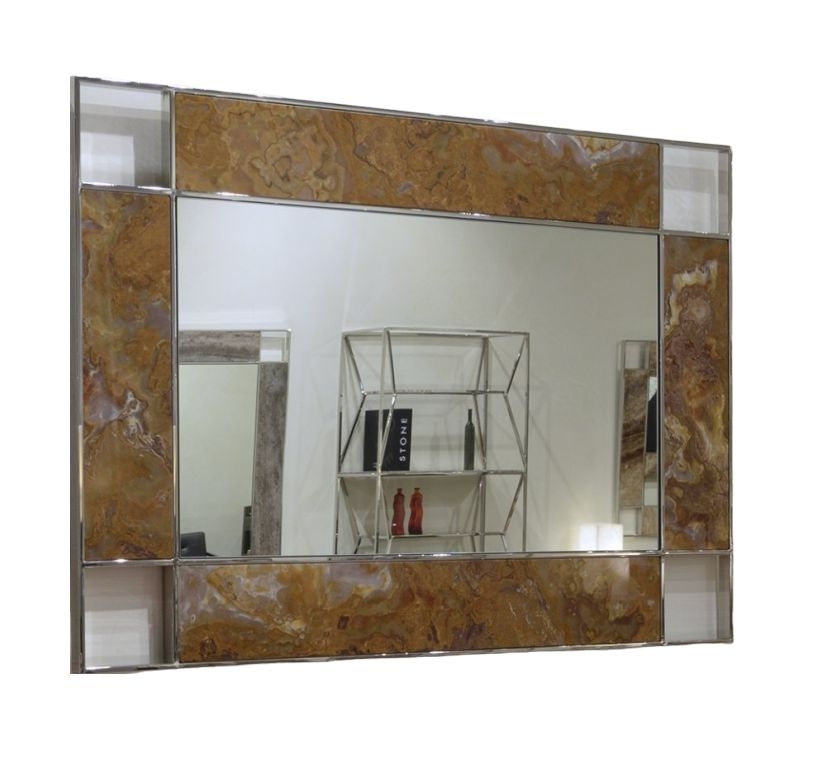 Stone International Marble Inlay Rectangular Mirror 90cm X 130cm