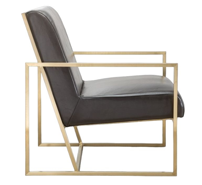Stone International Kente Leather Occasional Chair