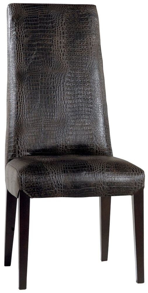 Stone International Juliette Leather Dining Chair With Wenge Leg