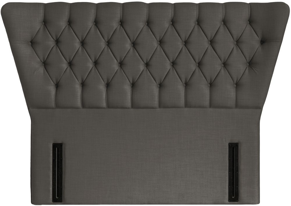 Charlotte Slate Floorstanding Fabric Headboard