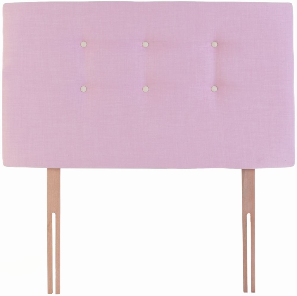 Eva Gem Pink Fabric Children Headboard