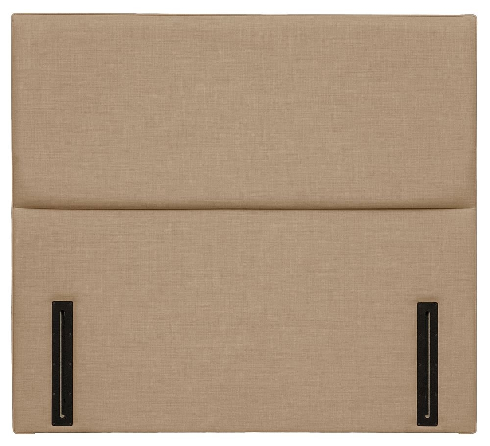 St Tropez Oatmeal Floorstanding Fabric Headboard