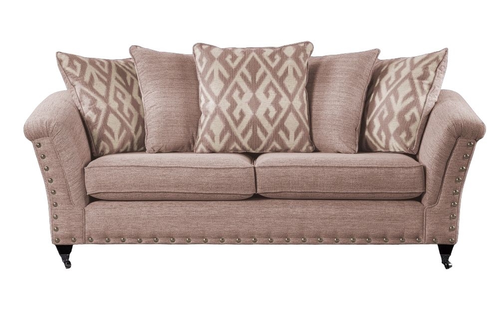 Sweet Dreams Hampton Granada Blush Fabric Scatter Back Sofa