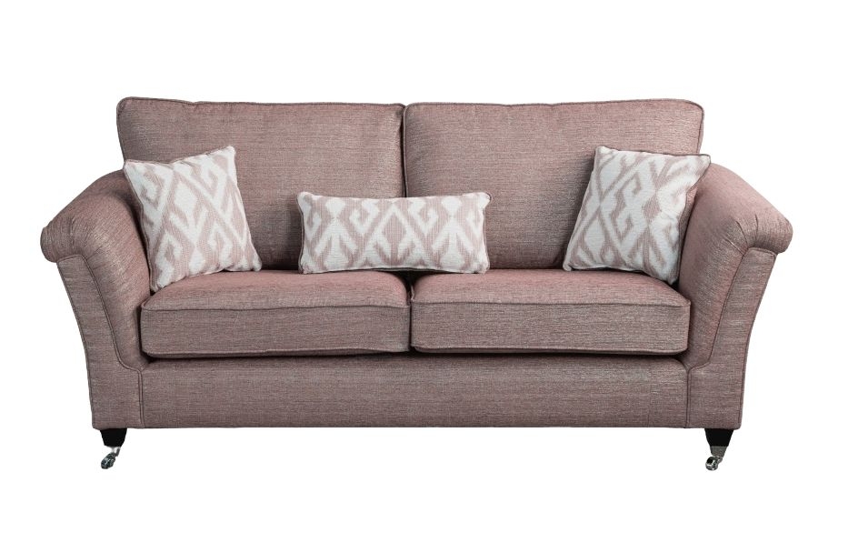 Sweet Dreams Highclere Granada Blush Fabric Standard Back Sofa