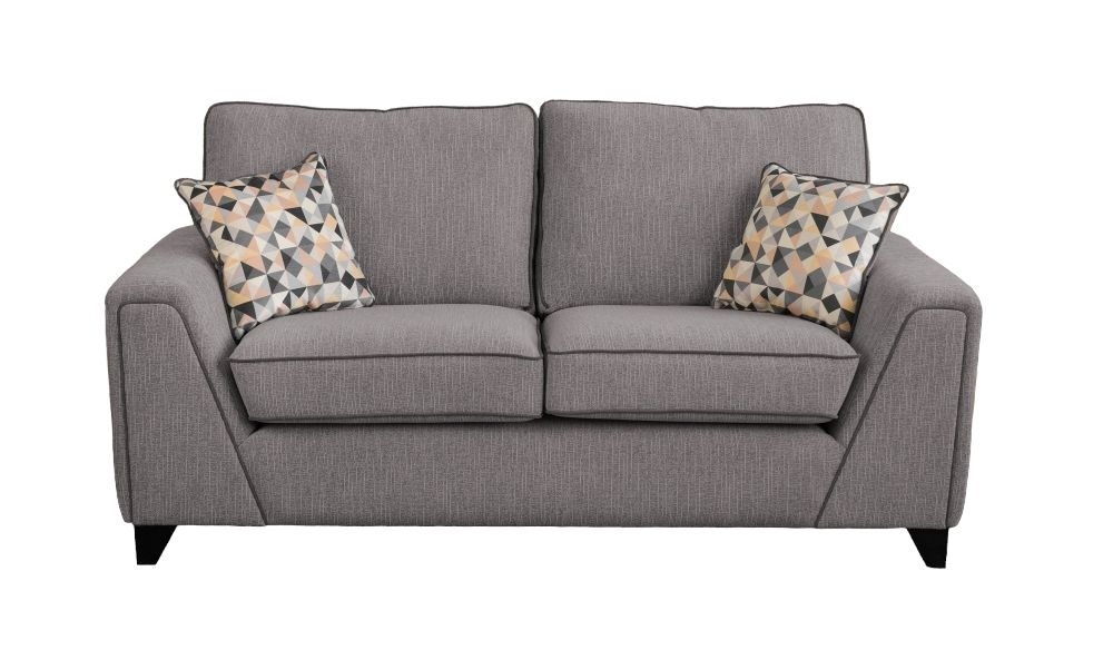 Sweet Dreams Lytham Two Tone Smoke Fabric Sofa