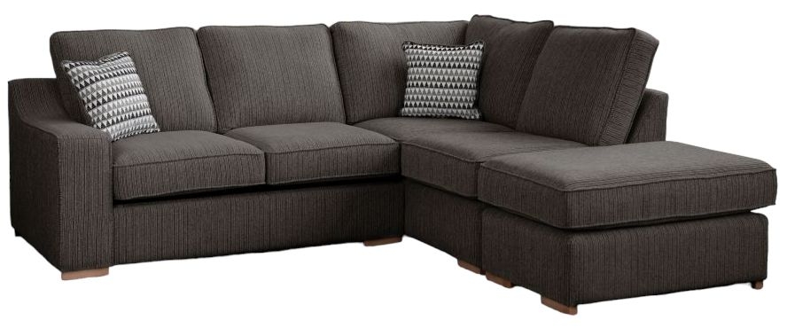 Sweet Dreams Blenheim Charcoal Fabric Corner Sofabed