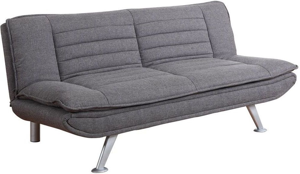 Sweet Dreams Texas 3 Seater Grey Fabric Sofabed