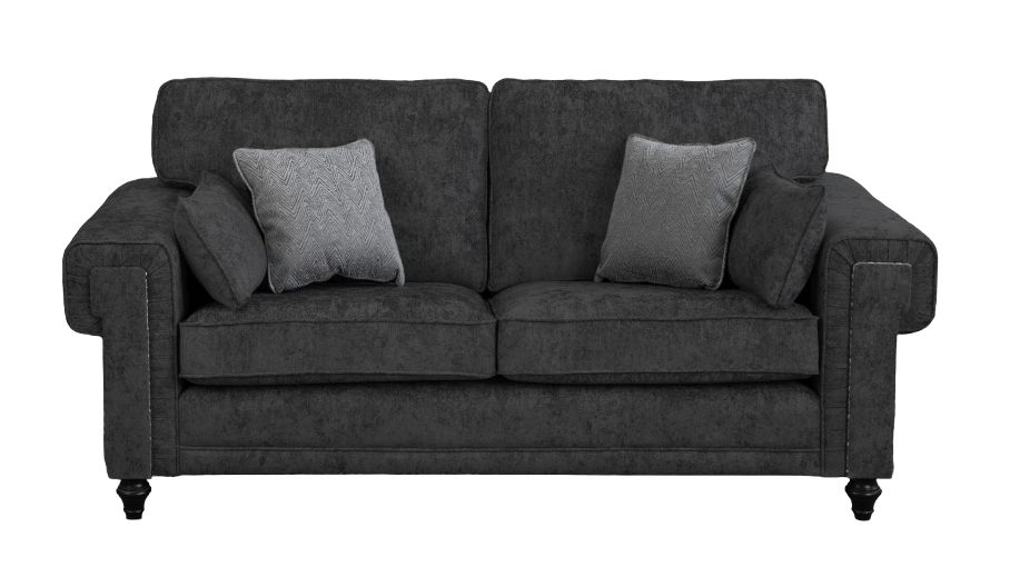 Sweet Dreams Windsor Coal Fabric Standard Back Sofa