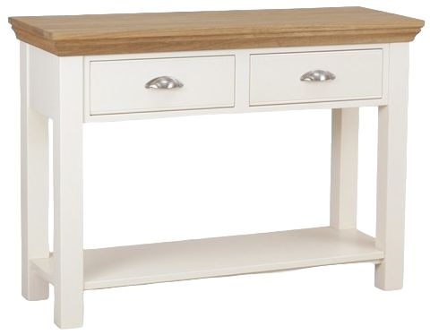 Tch Coelo Large Console Table Oak And Painted