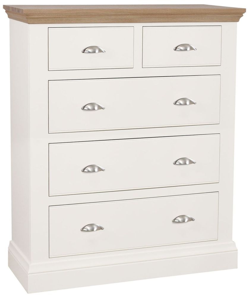 Tch Coelo 32 Drawer Chest Oak And Painted