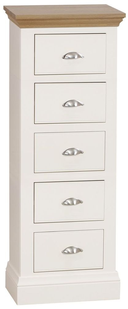 Tch Coelo 5 Drawer Chest Oak And Painted