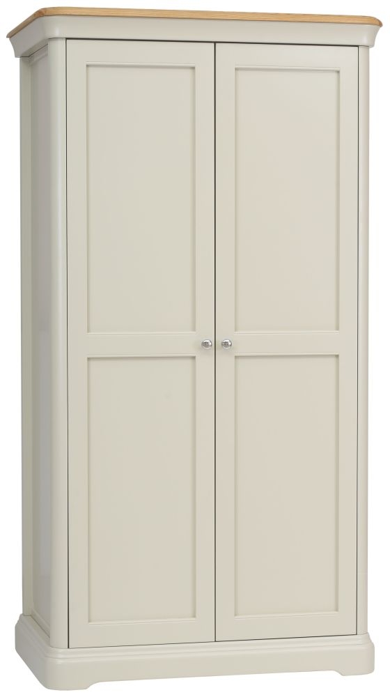 Tch Cromwell 2 Door Wardrobe Oak And Painted