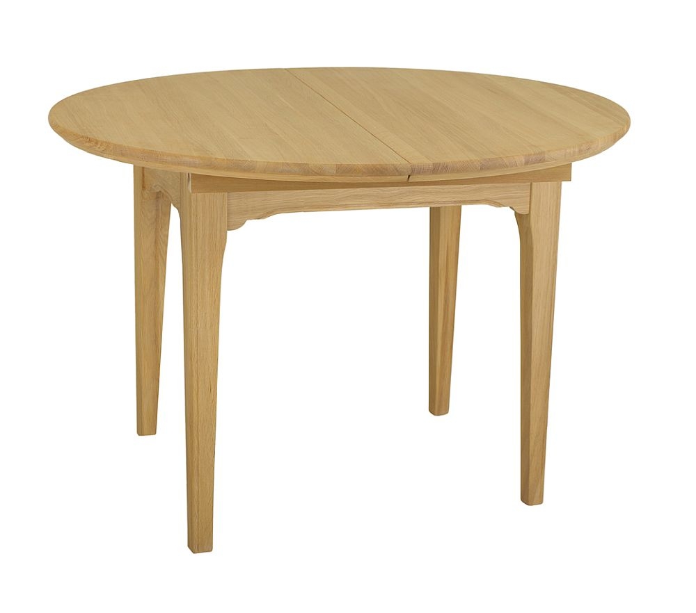 Tch New England Oak Round Extending Dining Table