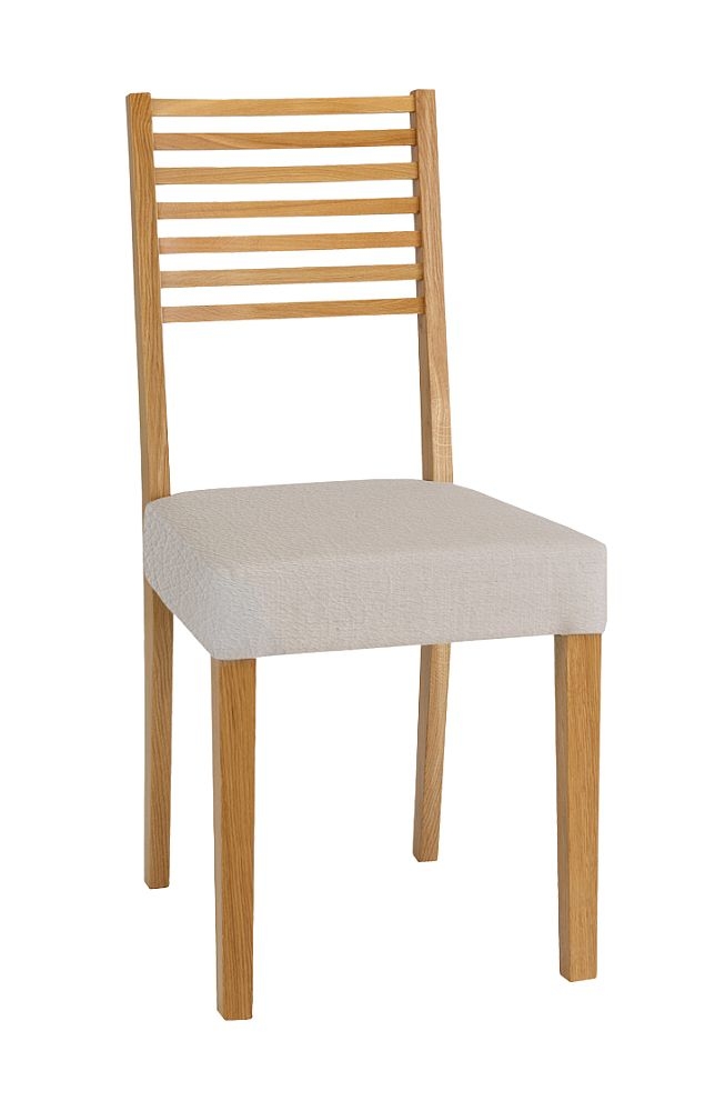 Tch Windsor Oak Ladder Back Leather Seat Dining Chair Sold In Pairs