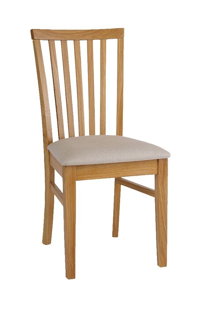 Tch Windsor Oak Olivia Fabric Seat Dining Chair Sold In Pairs