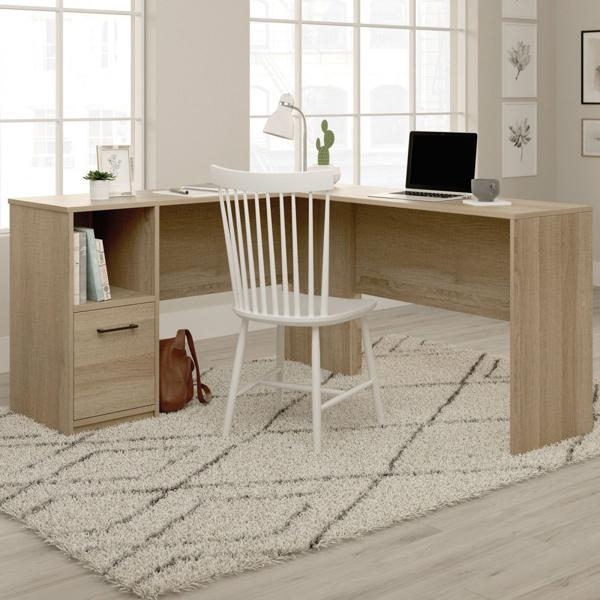 Teknik Essentials Oak L Shape Desk