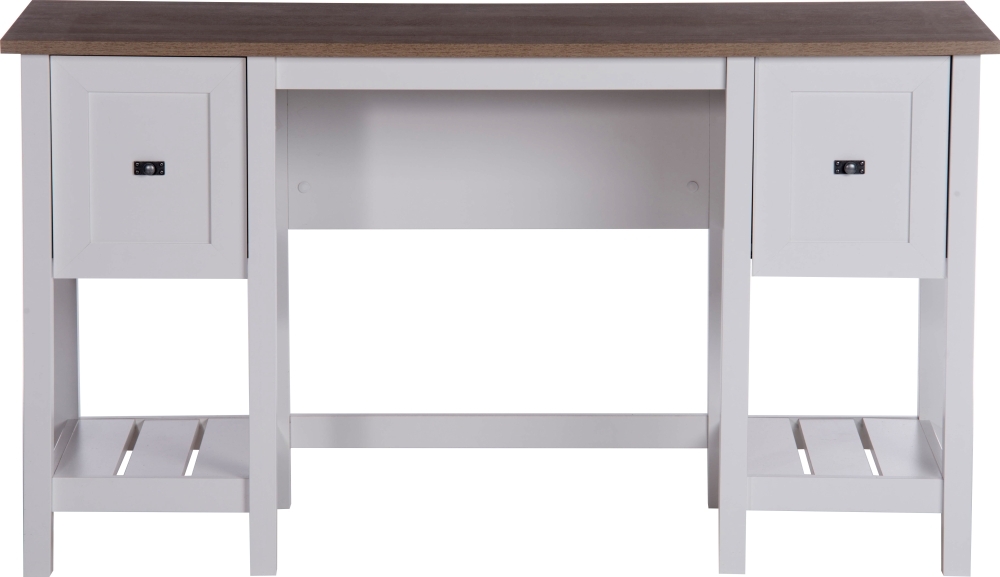 Teknik Shaker Style Soft White And Oak Desk