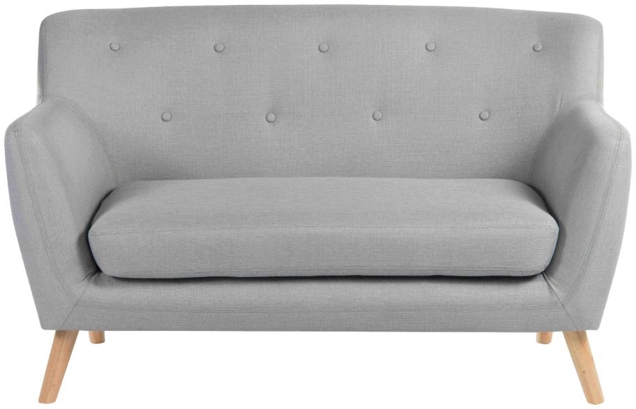 Teknik Skandi Grey Fabric 2 Seater Sofa
