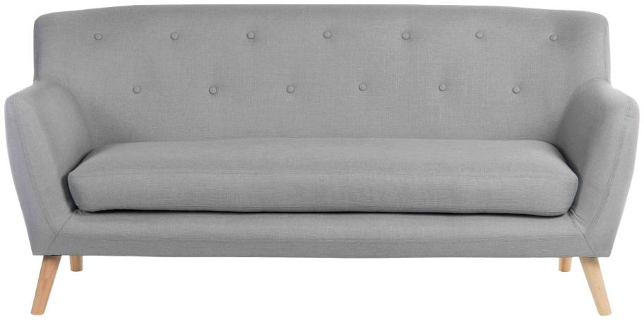Teknik Skandi Grey Fabric 3 Seater Sofa