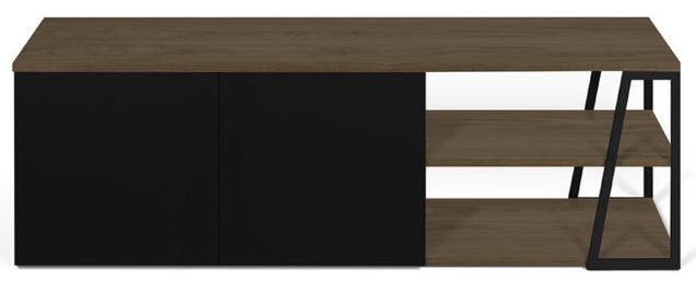 Temahome Albi Walnut And Black Tv Unit