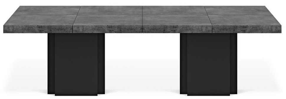 Temahome Dusk Concrete And Black 10 Seater Dining Table