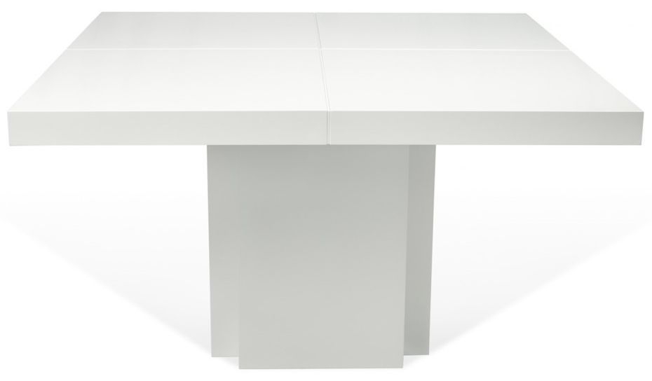 Temahome Dusk 130cm White High Gloss 4 Seater Dining Table