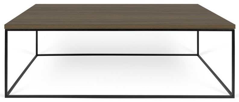 Temahome Gleam Walnut And Black Coffee Table