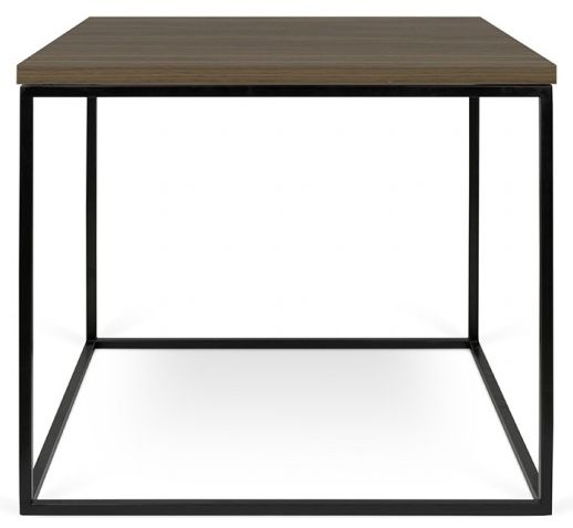 Temahome Gleam Walnut And Black Side Table