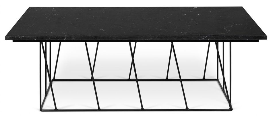 Temahome Helix Black Marquina Marble Coffee Table