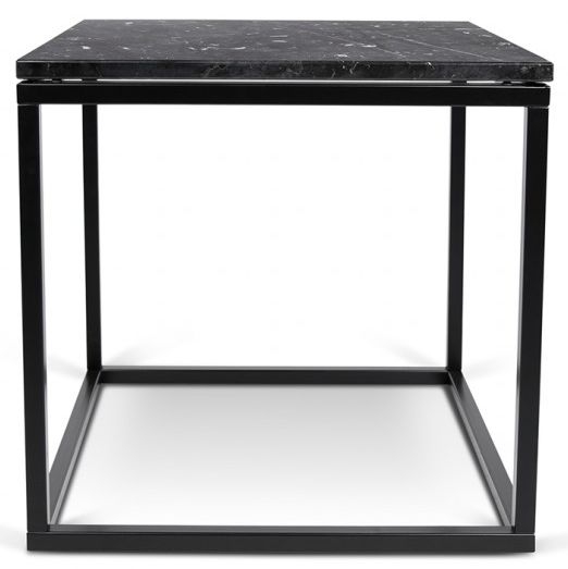 Temahome Prairie Black Marquina Marble Side Table