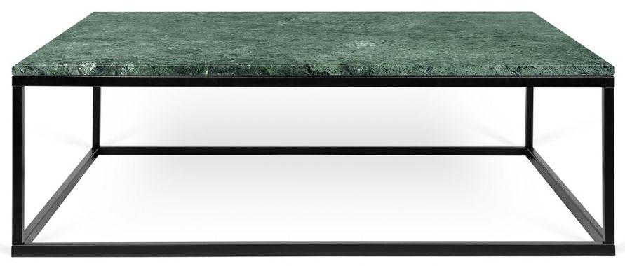 Temahome Prairie Guatemala Green Marble And Black Coffee Table