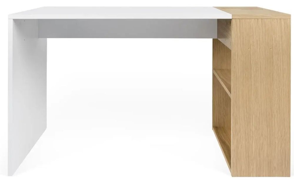 Temahome Harbour White And Oak Writing Desk