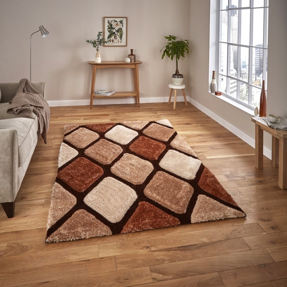 Noble House Beige And Brown Rug 9247