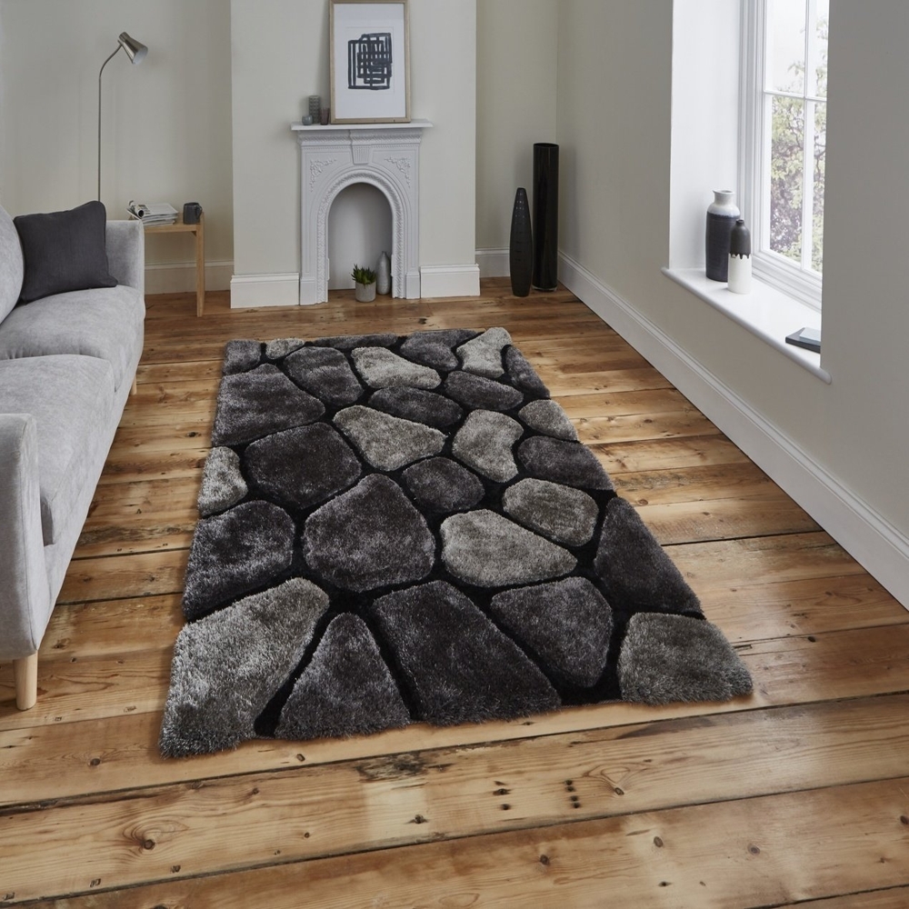 Noble House Black And Grey Rug Nh5858