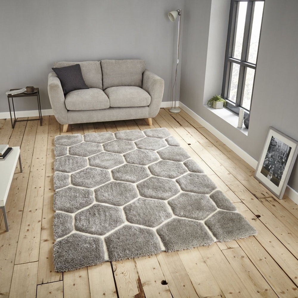 Noble House Grey And White Rug Nh30782