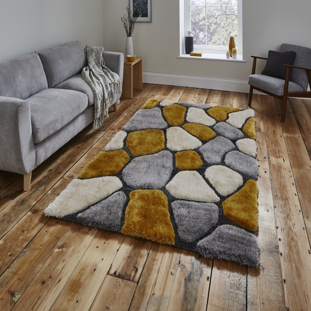 Noble House Grey And Yellow Rug Nh5858