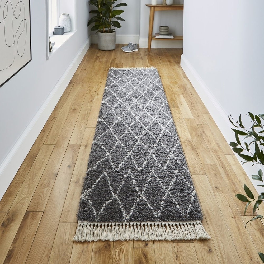 Boho Grey Runner 8280