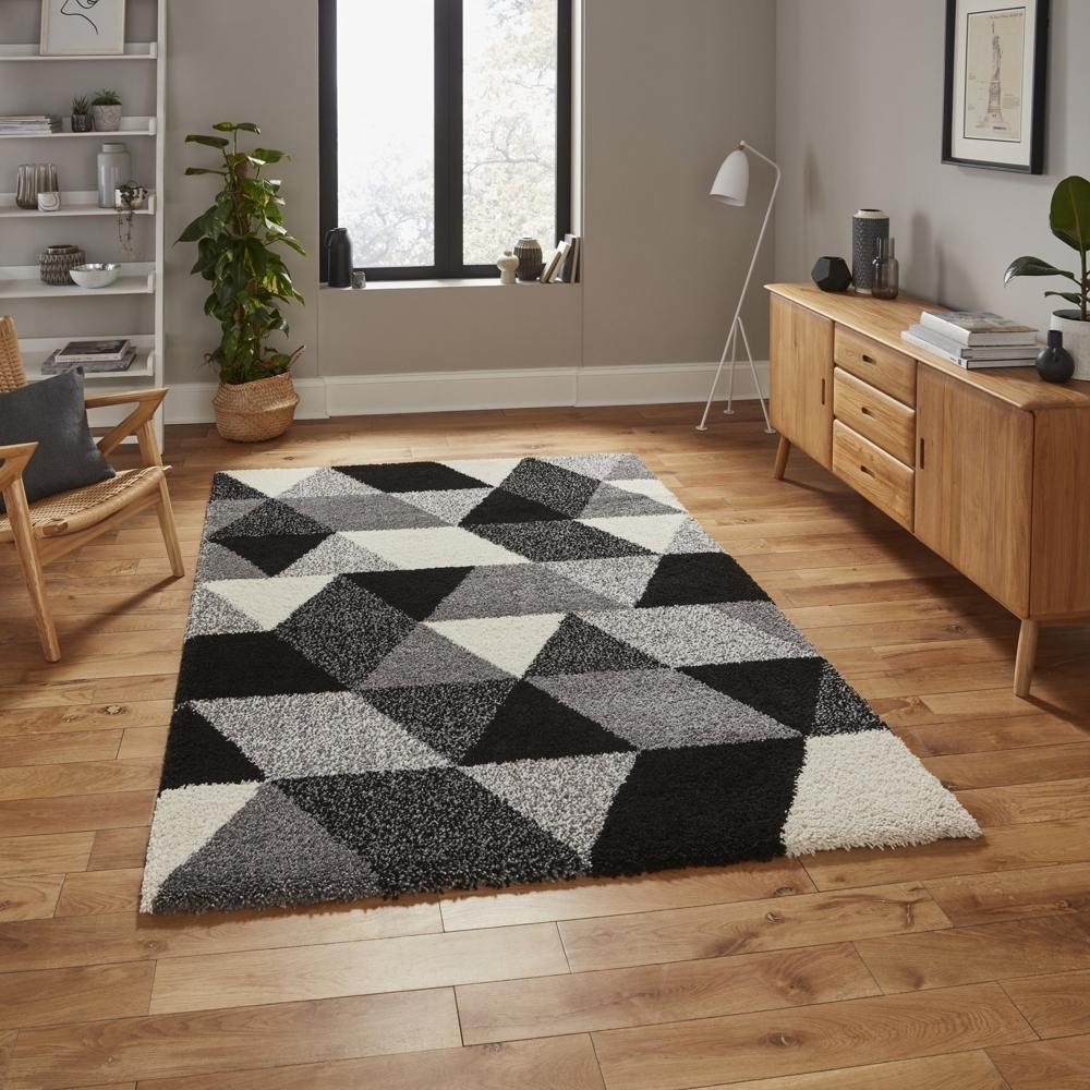 Royal Nomadic Black And White Rug 7611