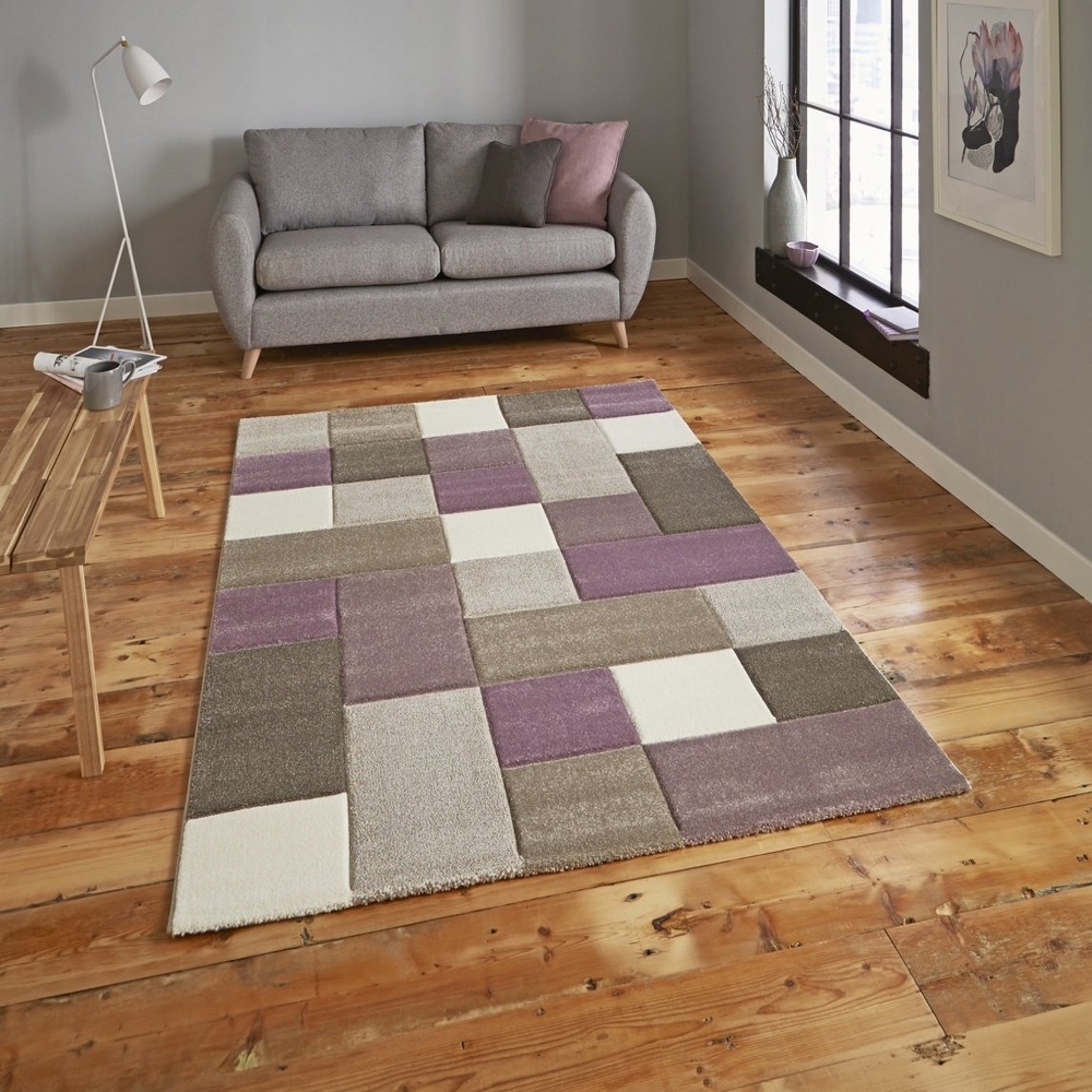 Brooklyn Beige And Purple Rug 646