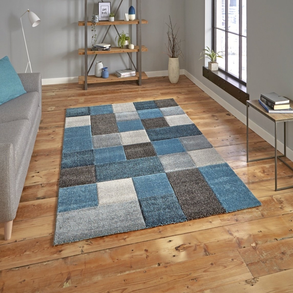 Brooklyn Blue And Grey Rug 646