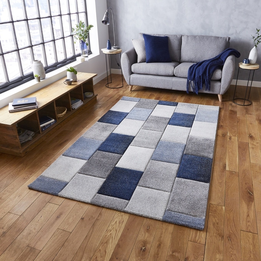 Brooklyn Grey And Blue Rug 21830